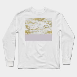 Faraldi gold marble and smokey lilac Long Sleeve T-Shirt